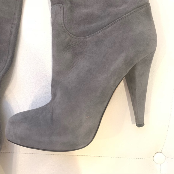 BALLY Suede Tall Boots Sz 39 - Picture 2 of 5